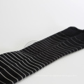 OEM service custom logo black white striped high elastcic compression socks men